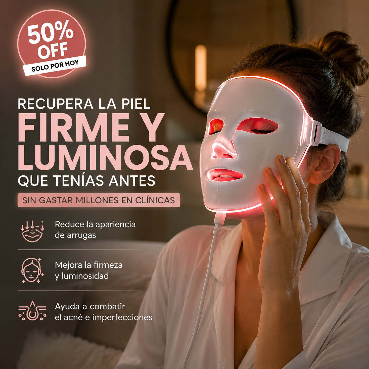 Máscara Facial Skincare LED™